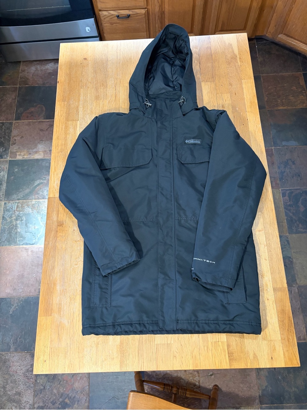 Columbia Black Men's Hooded Coat